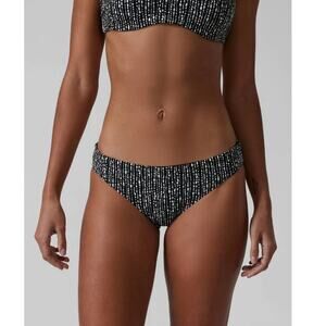 NWT Athleta clean medium swim bottom - LARGE - Rice Pearls Black - LARGE